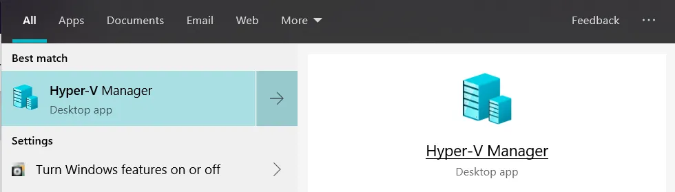 hyper-v manager
