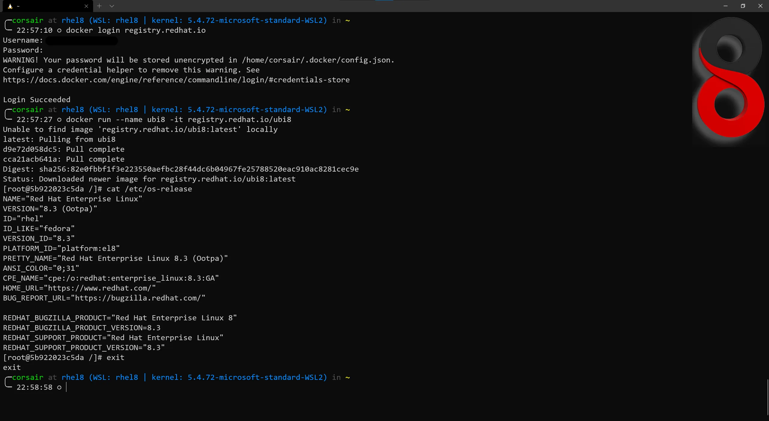 Create a Docker container
