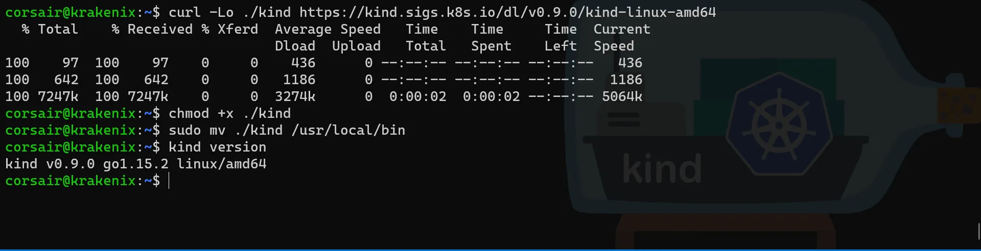 WSL2 KinD install