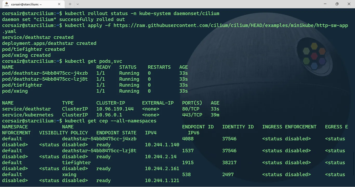 Deploy the Star Wars application