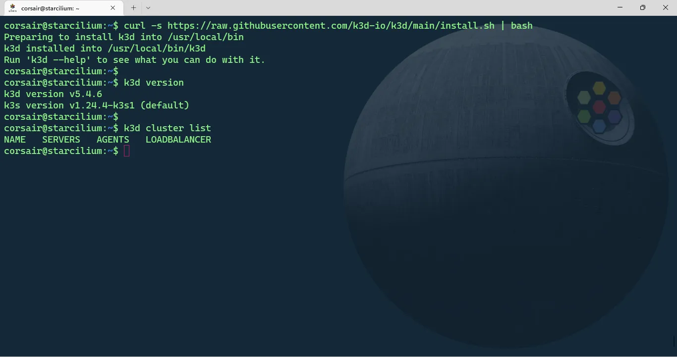 Install k3d