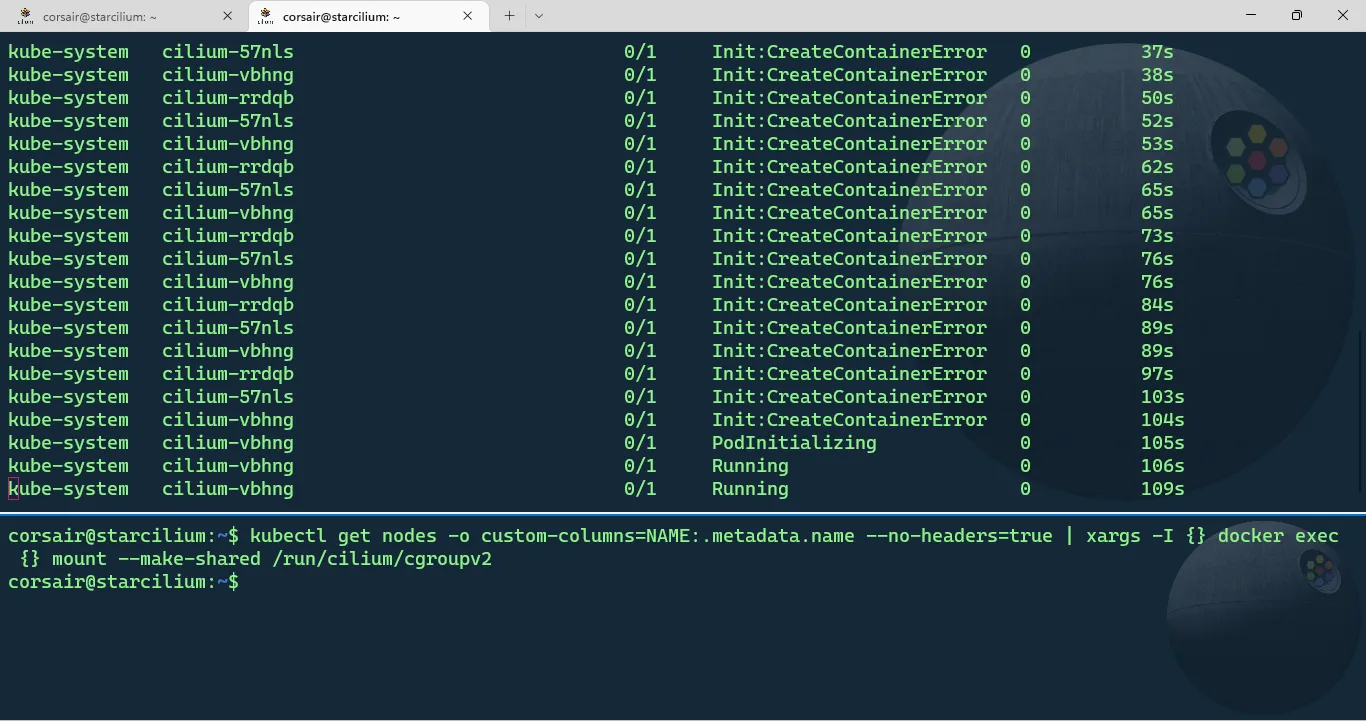 Change the cgroupv2 mount to a shared mount