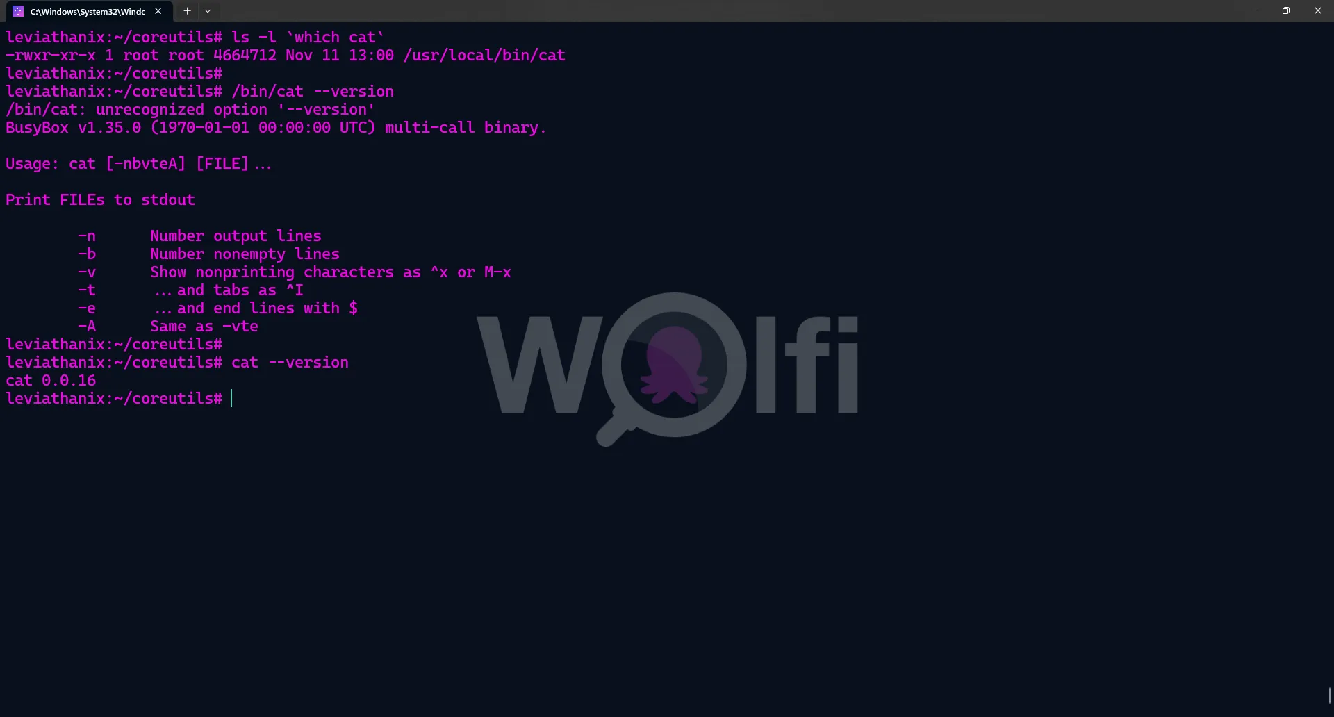 Install the Rust coreutils