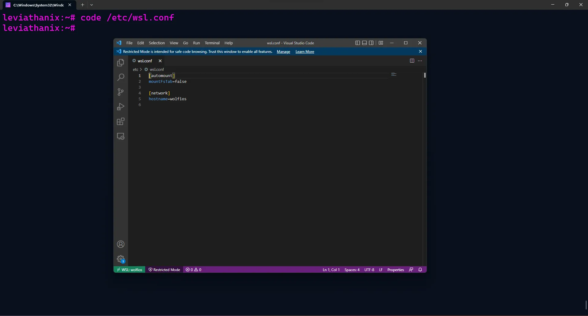 VS Code launch successfully
